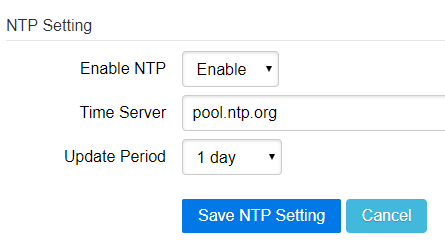 Enable ntp server